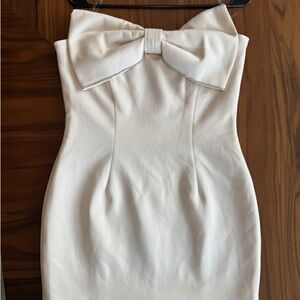 NEW House of CB Strapless “Ariella” Dress with Bow Accent